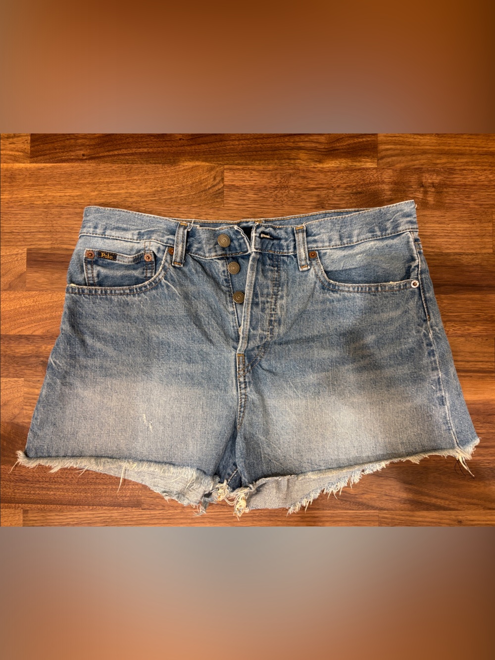 Polo Ralph Lauren Jean distressed cutoff shorts